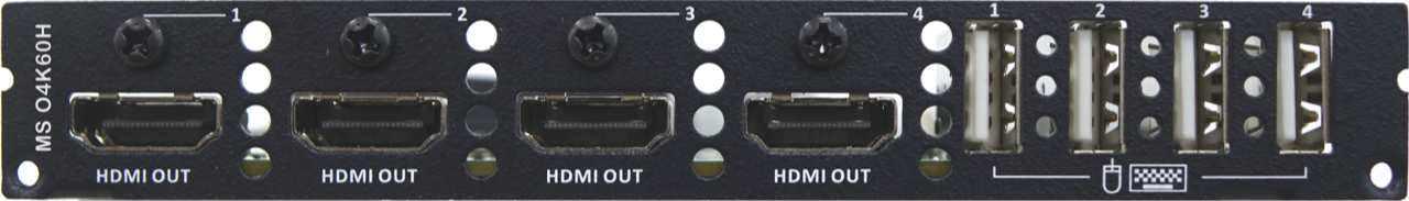 AVITECH Kreuzschienen/ Multiviewer Ausgangskarte 4 x HDMI O4K60H